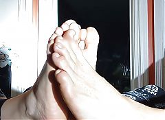 Playing footsie before sex