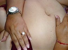 Fingering the bbw granny before being penetrated by my cock